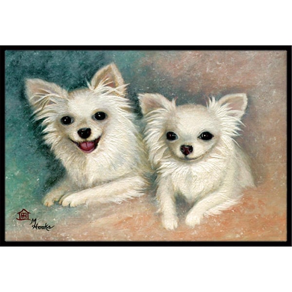 Carolines Treasures Chihuahua The Siblings Indoor and Outdoor Mat- 18 x 27 in. MH1064MAT - main